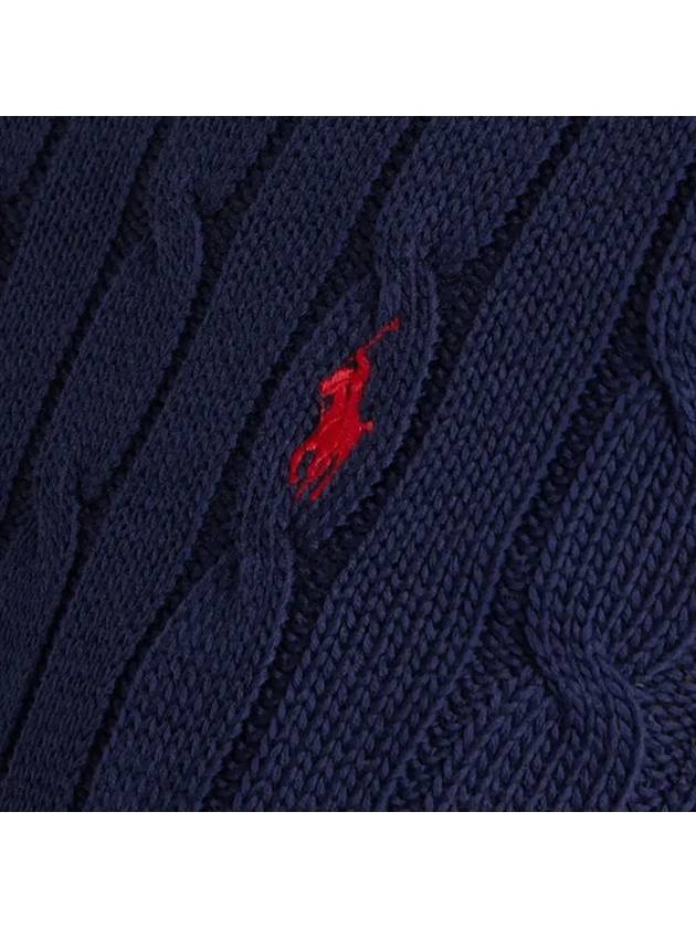 pony embroidery knit navy - POLO RALPH LAUREN - BALAAN.