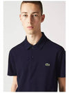 Men's Regular Fit Logo Short Sleeve Polo Shirt Navy - LACOSTE - BALAAN 3