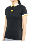 Women's KOURTNEY Polo Short Sleeve T-Shirt Black - J.LINDEBERG - BALAAN 3