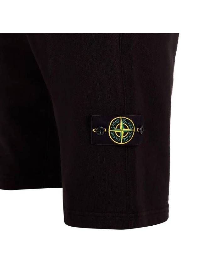 Wappen Patch Old Regular Fit Shorts Black - STONE ISLAND - BALAAN 4