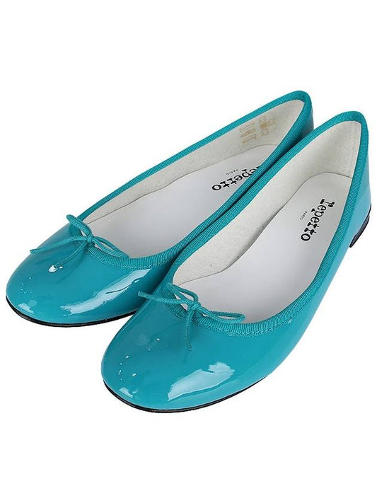 Women's Cendrillon Leather Ballerinas Blue - REPETTO - BALAAN 2