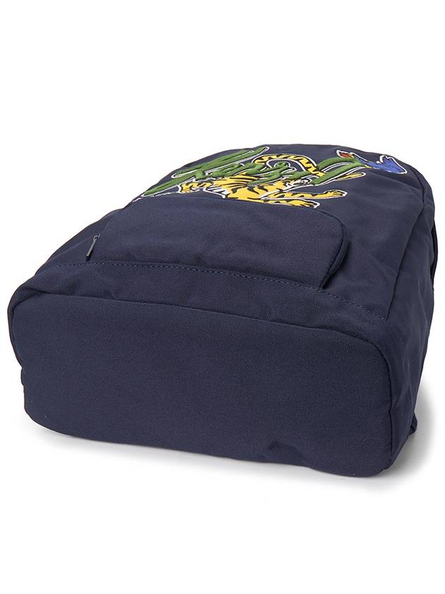 Kids Jungle Embroidery Logo Backpack Navy - KENZO - BALAAN 5