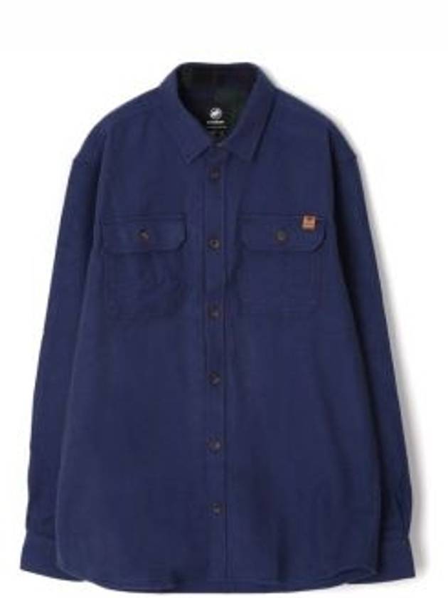 Men's Tamaro Overshirt Cotton Jacket Navy - MAMMUT - BALAAN 2