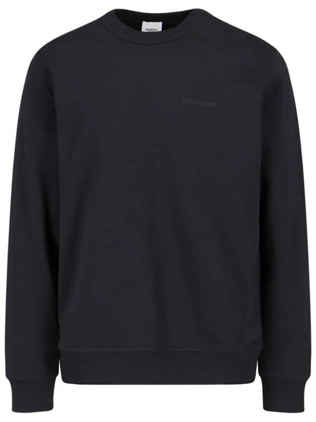 Check EKD Cotton Sweatshirt Black - BURBERRY - BALAAN 3