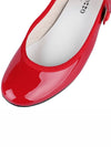 Women's Rose Mary Jane Pumps Middle Heel Red - REPETTO - 8