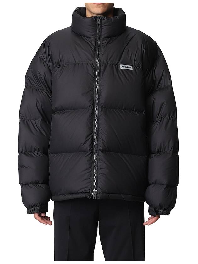 Logo Patch Puffer Down Padding Black - VETEMENTS - BALAAN 3