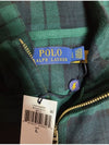 Men's Tartan Check Half Zip Up Knit Top Green - POLO RALPH LAUREN - BALAAN 11