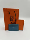 Citizen Twill Card Holder Wallet Blue Jeans H085114 - HERMES - BALAAN 8