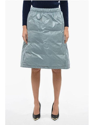 Midi Padded Down A-line Skirt Grey - JIL SANDER - BALAAN 1