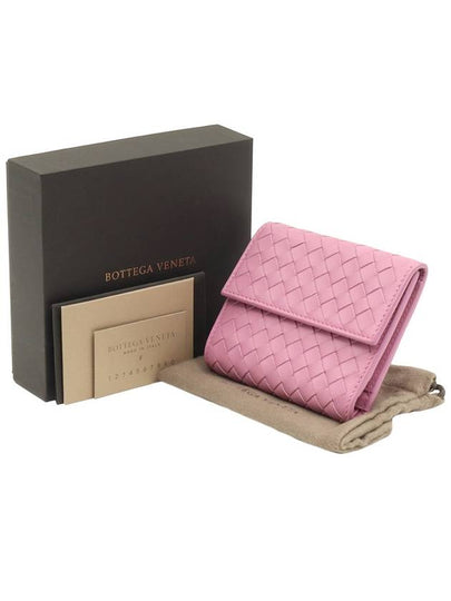 Pink Intrecciato VN 3 fold folder wallet 493284 - BOTTEGA VENETA - BALAAN 2