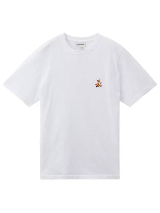 Speedy Fox Patch Comfort Short Sleeve T-Shirt White - MAISON KITSUNE - BALAAN 2