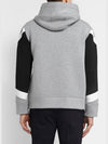 Neil Barrett gray hooded sweatshirt - NEIL BARRETT - BALAAN 2