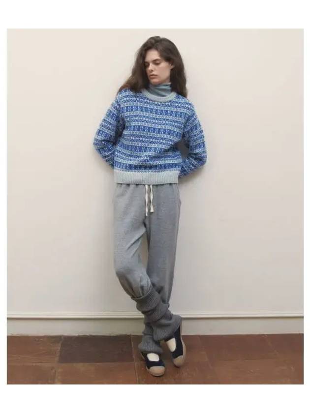 NORDIC WOOL KNIT CLEAR BLUE - BENSIMON - BALAAN 1