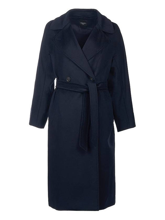 Weekend Women's Resina Wool Broadcloth Double Coat Navy - MAX MARA - BALAAN 1