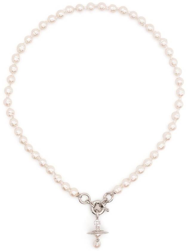 Aleksa Pearl Necklace Silver - VIVIENNE WESTWOOD - BALAAN 2