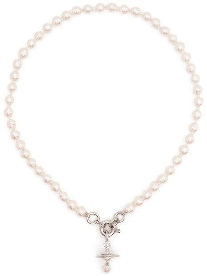 Aleksa Pearl Necklace Silver - VIVIENNE WESTWOOD - BALAAN 2