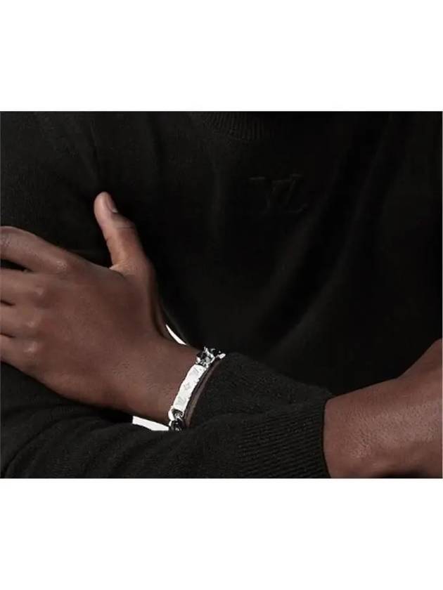 Monogram Large Chain Bracelet Silver - LOUIS VUITTON - BALAAN 4