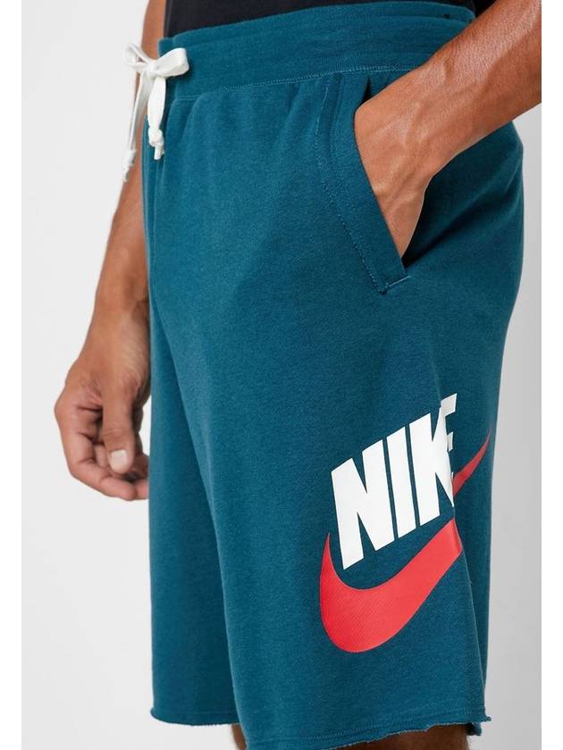 Sportswear French Terry Shorts Dark Green - NIKE - BALAAN 5