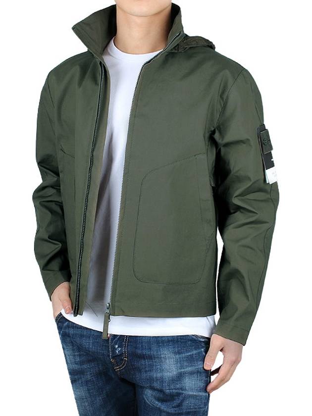 Ghost Piece Mac Supima Jacket Green - STONE ISLAND - BALAAN 4