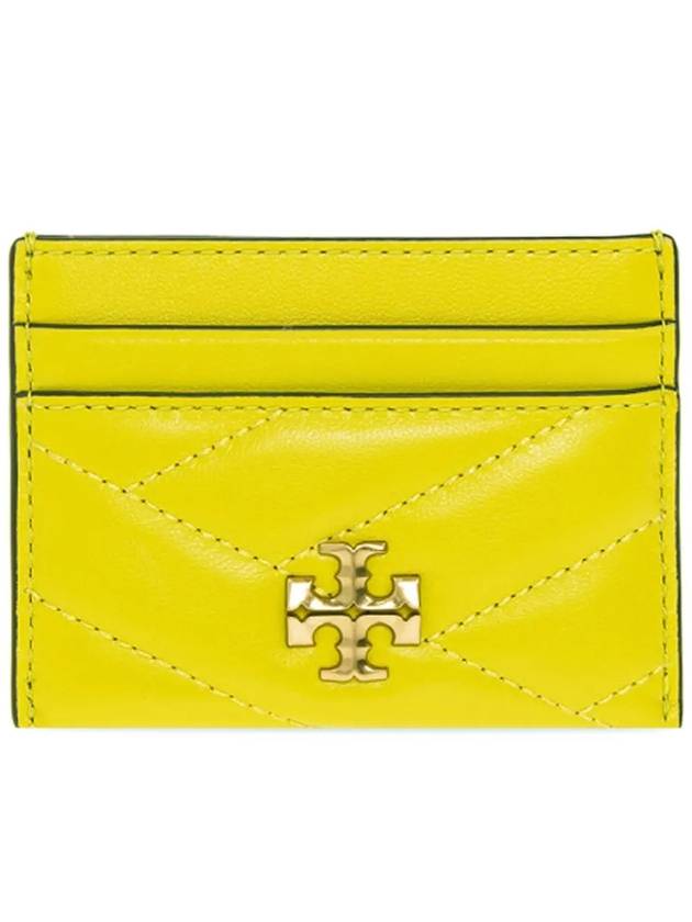 Kira Chevron Logo Card Wallet Yellow - TORY BURCH - BALAAN 3