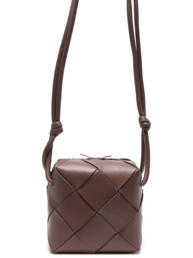 Cassette Intrecciato Mini Shoulder Bag Brown - BOTTEGA VENETA - BALAAN 5