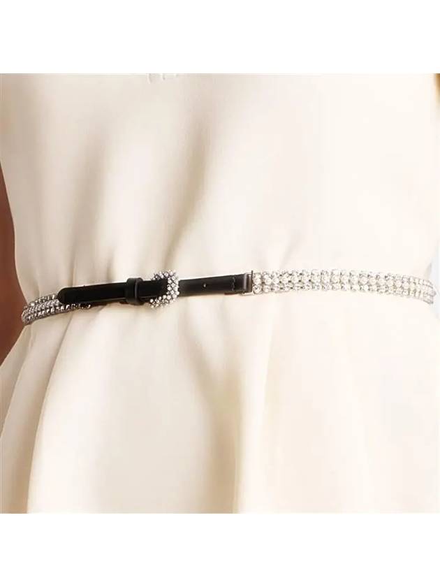 Sparkle Resin Pearl Crystal Belt Silver - DIOR - BALAAN 5