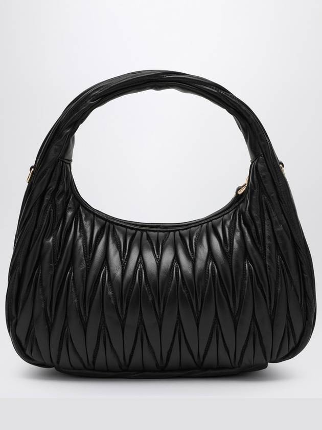 Wander Materasse Nappa Leather Shoulder Bag Black - MIU MIU - BALAAN 4