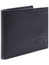 Gancini Half Wallet Black - SALVATORE FERRAGAMO - BALAAN 4