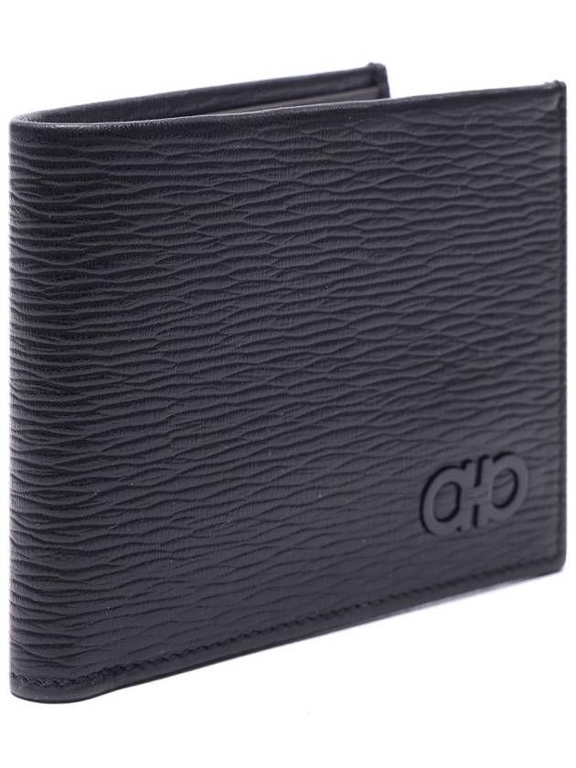 Gancini Half Wallet Black - SALVATORE FERRAGAMO - BALAAN 4