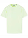 Garment Dyed Institutional One Print Cotton Jersey Short Sleeve T-Shirt Light Green - STONE ISLAND - BALAAN 2