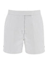 RWB Pinstripe Classic Backstrap Shorts Medium Grey - THOM BROWNE - BALAAN 2