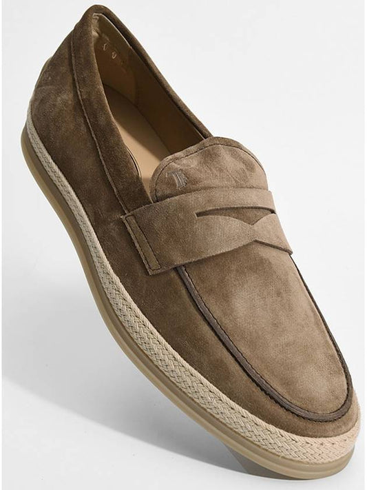Flat Suede Loafers Brown - TOD'S - BALAAN 2