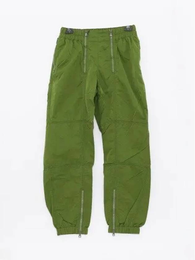 Zipper Detail Nylon Track Pants Green - BOTTEGA VENETA - BALAAN 2