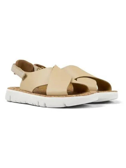 Oruga Leather Sandals Beige - CAMPER - BALAAN 2