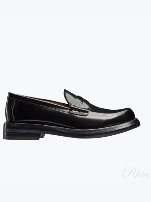 Carlo Polished Calfskin Loafers Black - DIOR - BALAAN 2