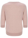 24SS Glitter Round Neck Knit Top Pink - CALLAITE - BALAAN 6