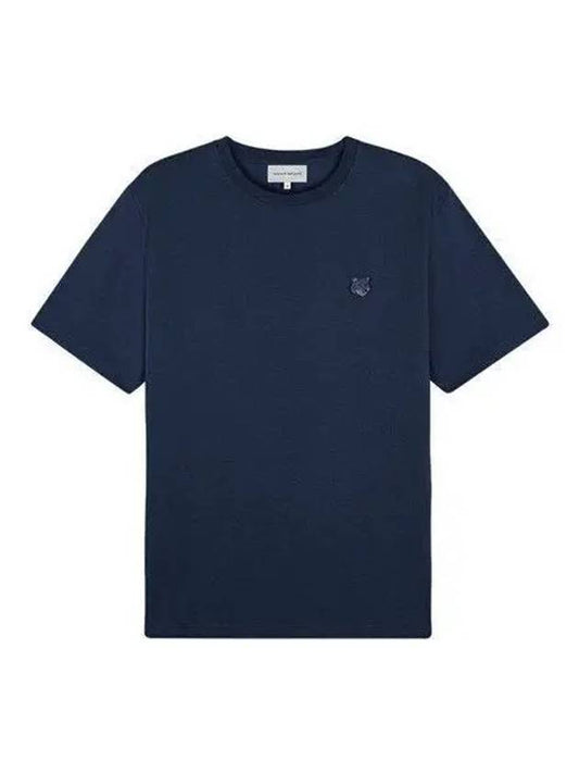 Bold Fox Head Patch Comfort Short Sleeve T-Shirt Navy - MAISON KITSUNE - BALAAN 2