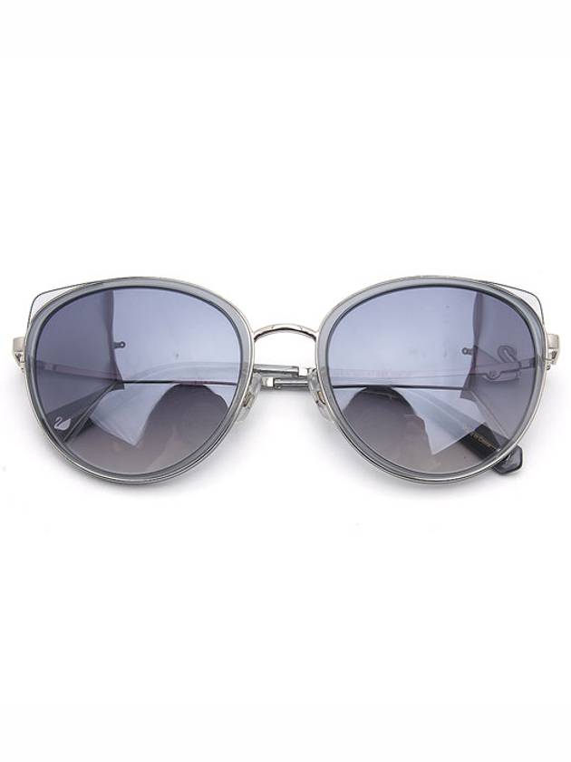 Eyewear Round Sunglasses Gray - SWAROVSKI - BALAAN 4