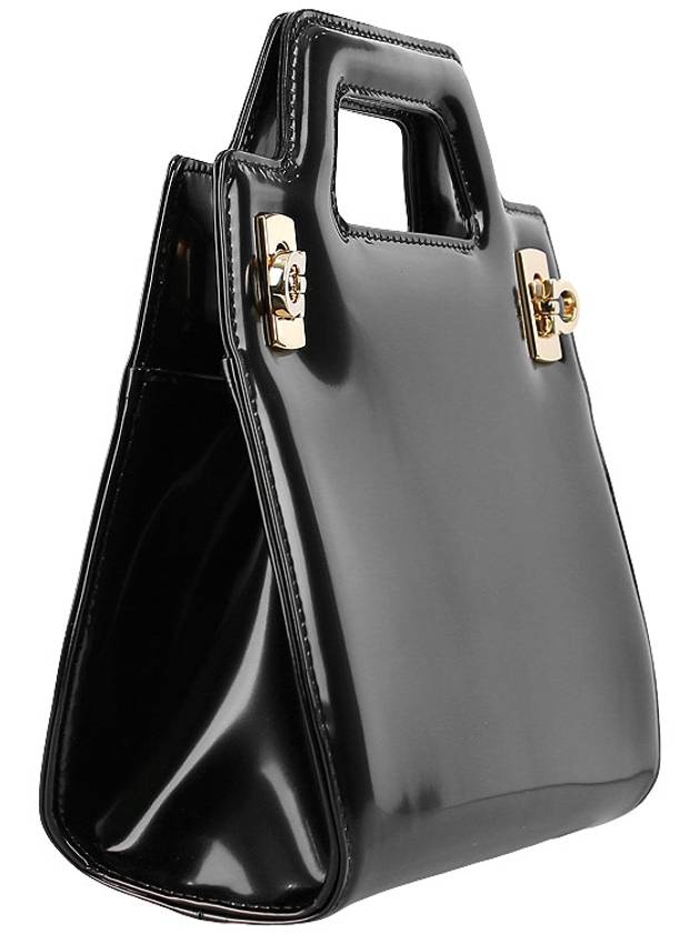 Wanda Mini Bag Black - SALVATORE FERRAGAMO - BALAAN 5