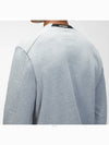 Men's Lens Waffen Daigonal Fleece Sweatshirt Grey - CP COMPANY - BALAAN 7