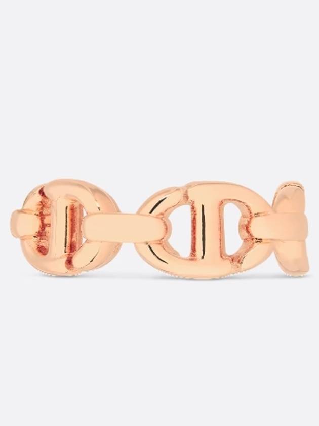 CD Navy Metal Ring Pink Gold - DIOR - BALAAN 4