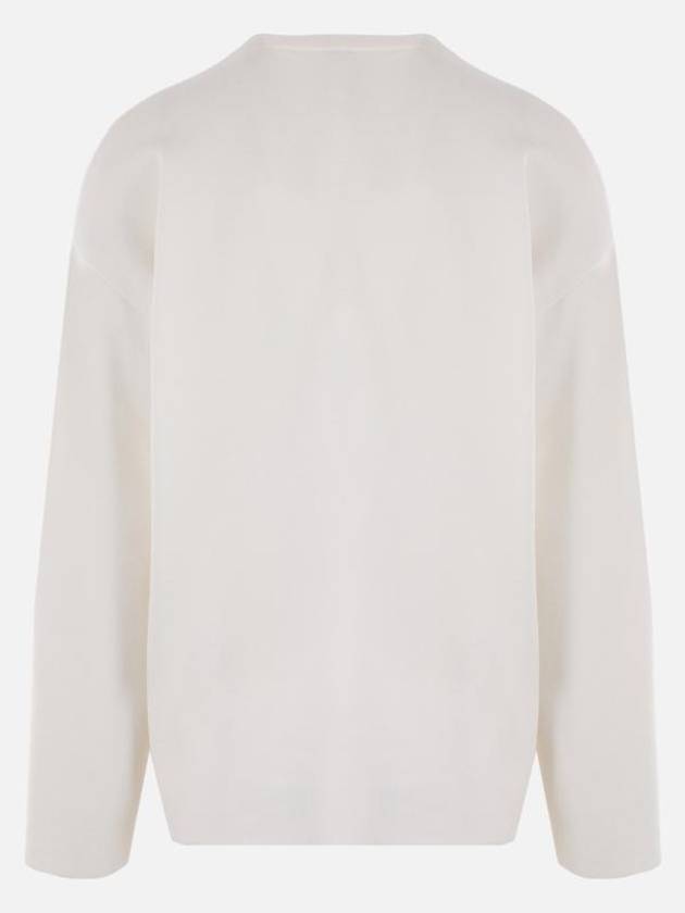 Debossed Anagram Wool Knit Top White - LOEWE - BALAAN 3