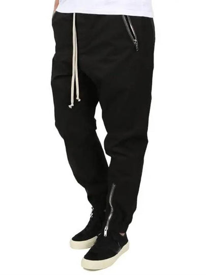 Tecuatl Light Cotton Track Pants Black - RICK OWENS - BALAAN 2