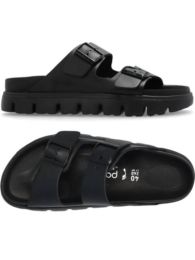 Arizona Chunky Leather Slippers Black - BIRKENSTOCK - BALAAN 2