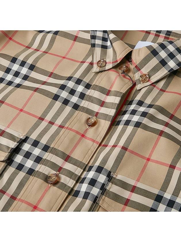 Vintage Check Overfit Shirt Beige - BURBERRY - BALAAN 8