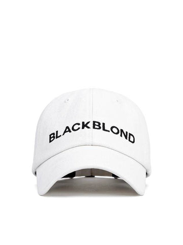 Classic Logo Denim Cap White - BLACKBLOND - BALAAN 1