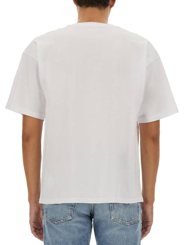 T Boxt OD Logo Cutout Short Sleeve T-Shirt White - DIESEL - BALAAN 4