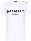 Logo Crew Neck Short Sleeve T-Shirt White - BALMAIN - BALAAN 1