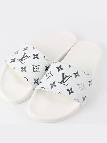 monogram white slipper sandals 6 250 - LOUIS VUITTON - BALAAN 1