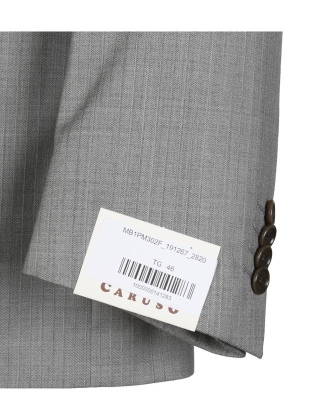 MB1PM302F Gray Striped Suit - CARUSO - BALAAN 7